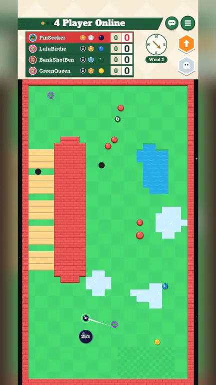 A 4 Player online match, aiming into a teleporter